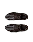 Men's ECCO® GRUUV STUDIO Leather Dress Shoe - Brown - Top_Left_Pair