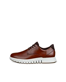 Men's ECCO® Gruuv Studio Leather Slip-On - Brown - O