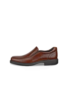 Męskie wsuwane buty ze skóry ECCO® Helsinki 2 - Brązowy - O