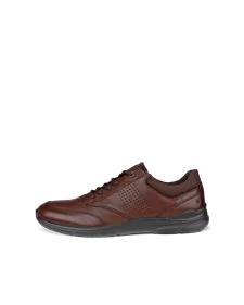 Men's ECCO® Irving Leather Lace-Up Shoe - Brown - O