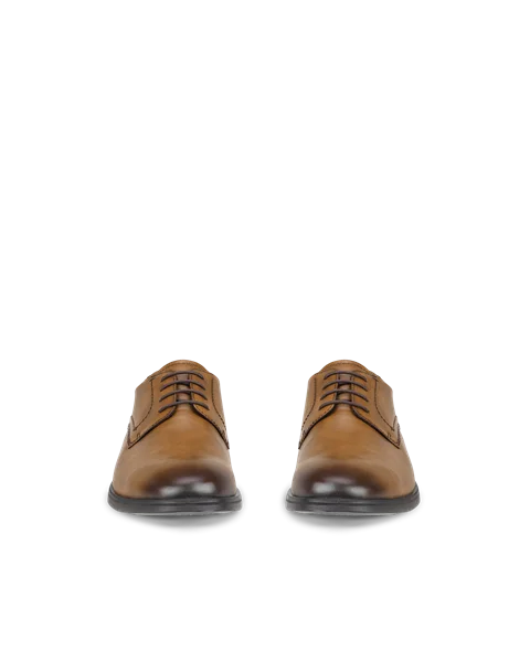 ECCO® Melbourne derbysko i læder til herrer - Brun - Front_Pair
