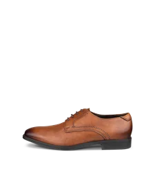 ECCO® Melbourne férfi bőr derby cipő - Barna - O