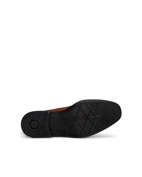 Men's ECCO® Melbourne Leather Derby Shoe - Brown - S