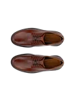 Men's ECCO® Metropole London Leather Derby Shoe - Brown - Top_Left_Pair