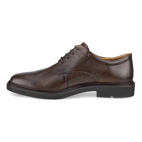 Men's ECCO® Metropole London Leather Derby Shoe - Brown - Inside