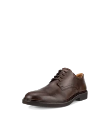 Men's ECCO® Metropole London Leather Derby Shoe - Brown - M