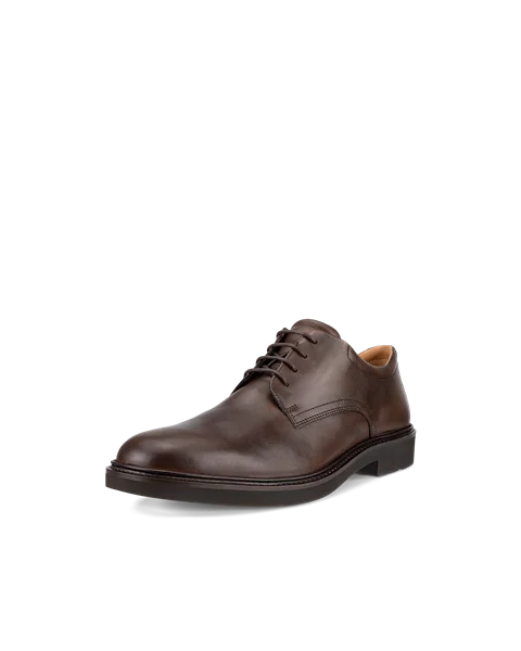 Men's ECCO® Metropole London Leather Derby Shoe - Brown - M
