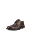 Men's ECCO® Metropole London Leather Derby Shoe - Brown - M
