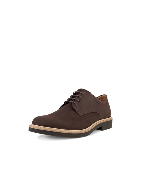 Men's ECCO® Metropole London Nubuck Derby Shoe - Brown - M