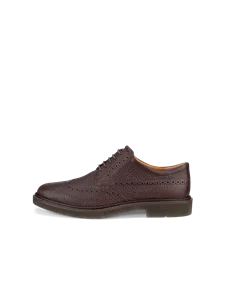 Men's ECCO® Metropole London Leather Brogue Shoe - Brown - O