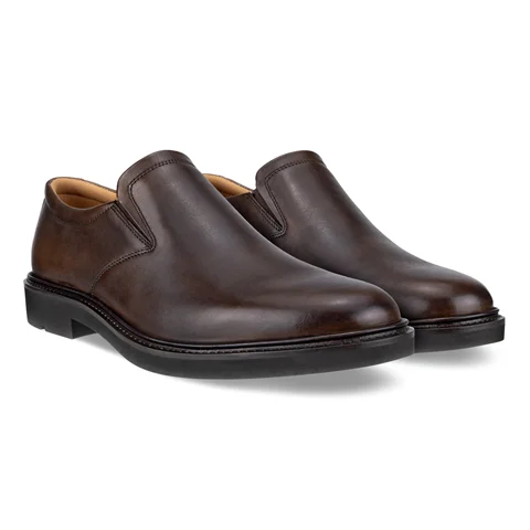 Men's ECCO® Metropole London Leather Slip-On Dress Shoe | Brown
