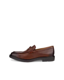 ECCO® Metropole London sko i læder med mokkasintå til herrer - Brun - O