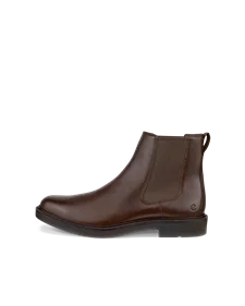 Men's ECCO® Metropole London Leather Chelsea Boot - Brown - O