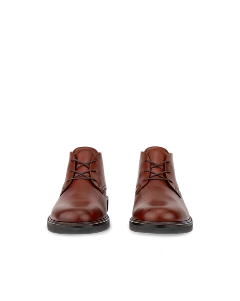 Men's ECCO® Metropole London Leather Chukka Boot - Brown - Front_Pair