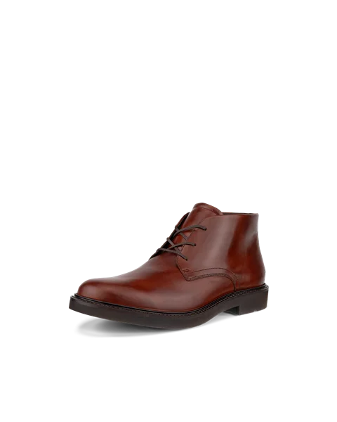 ECCO® Metropole London bottines chukka en cuir pour homme - Marron - M