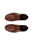 Men's ECCO® Metropole London Leather Chukka Boot - Brown - Top_Left_Pair