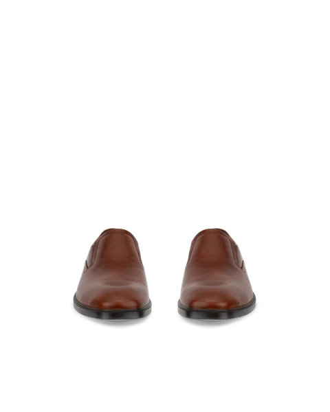 ECCO® Metropole Milan įsispiriami odiniai batai  vyrams - Rudas - Front_Pair