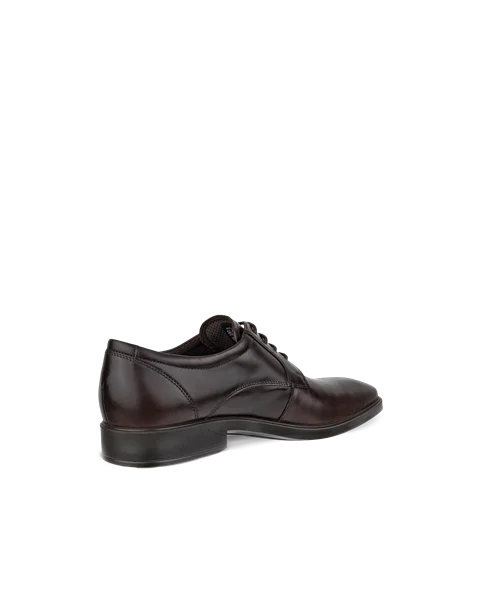 Men's ECCO® Metropole Milan Leather Derby Shoe - Brown - B