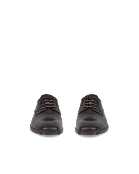 Men's ECCO® Metropole Milan Leather Derby Shoe - Brown - Front_Pair