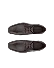 Men's ECCO® Metropole Milan Leather Derby Shoe - Brown - Top_Left_Pair