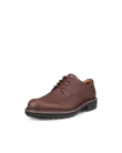 Men's ECCO® Metropole Oslo Leather Derby Shoe - Brown - M