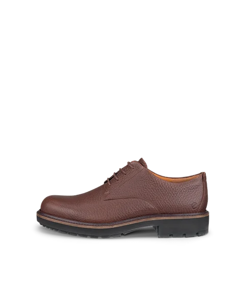 Men's ECCO® Metropole Oslo Leather Derby Shoe - Brown - O