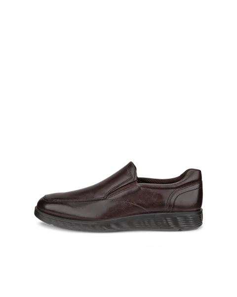 Men's ECCO® S Lite Hybrid Nubuck Slip-On Dress Shoe - Brown - O