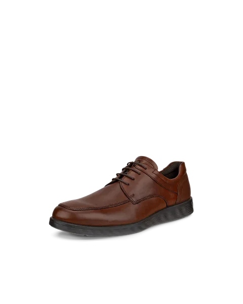 Pánská kožená obuv Derby s ozdobnými švy ECCO® S Lite Hybrid - Hnědá  - M