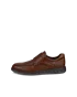 Pánská kožená obuv Derby s ozdobnými švy ECCO® S Lite Hybrid - Hnědá  - O