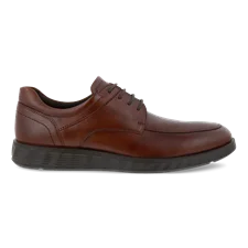 Męskie skórzane półbuty derby ECCO® S Lite Hybrid - Brązowy - Outside