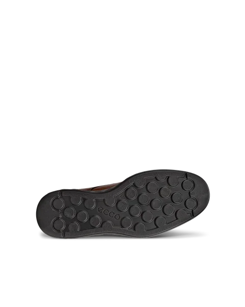 Pánská kožená obuv Derby s ozdobnými švy ECCO® S Lite Hybrid - Hnědá  - S