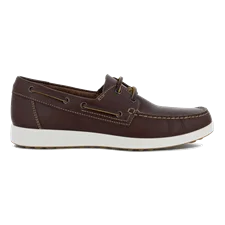 Męskie skórzane mokasyny ECCO® S Lite Moc - Brązowy - Outside