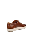 Men's ECCO® Soft 7 Leather Trainer - Brown - B