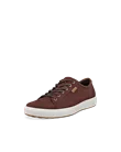 ECCO® Soft 7 Heren nubuck sneaker - Bruin - M