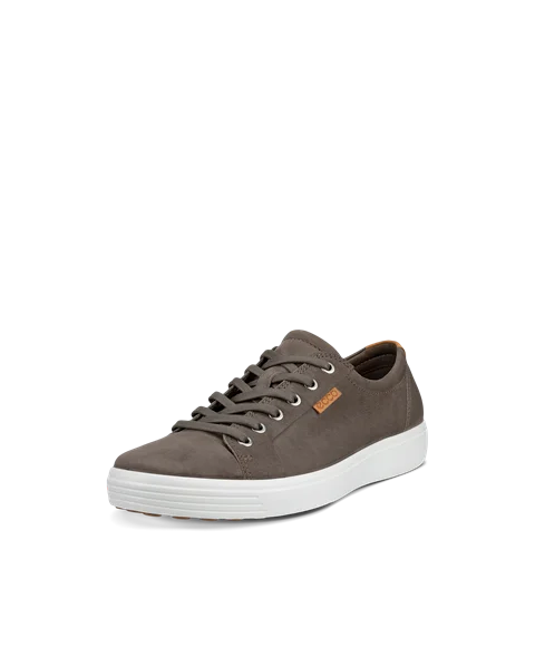 ECCO® Soft 7 Herren Sneaker aus Nubukleder - Braun - M