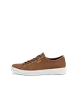 ECCO® Soft 7 Heren nubuck sneaker - Bruin - O