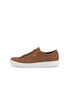 ECCO® Soft 7 herre sneakers nubuk - brun - O