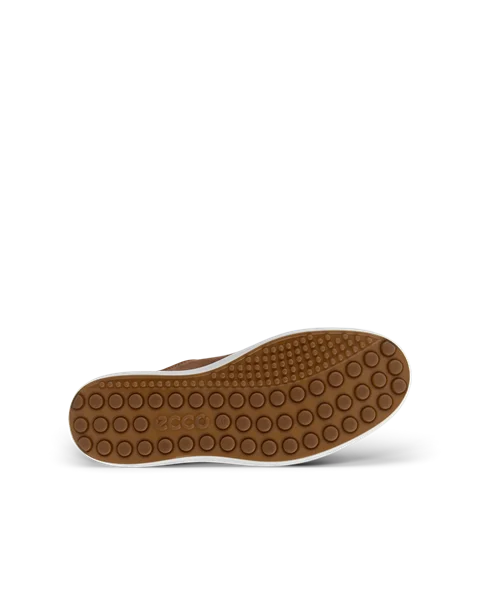 ECCO® Soft 7 herre sneakers nubuk - brun - S