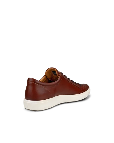 ECCO® Soft 7 herre sneakers skinn - brun - B