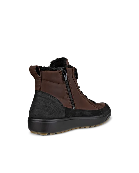 ECCO® Soft 7 Tred mellemhøj Gore-Tex støvle i nubuck til herrer - Brun - B