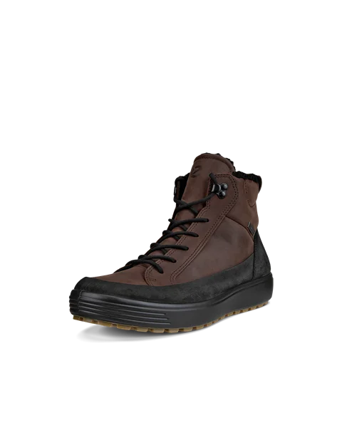 ECCO® Soft 7 Tred mellemhøj Gore-Tex støvle i nubuck til herrer - Brun - M