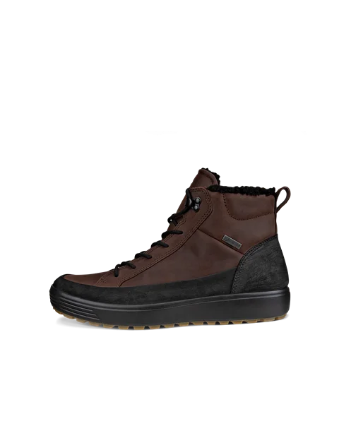 ECCO® Soft 7 Tred mellemhøj Gore-Tex støvle i nubuck til herrer - Brun - O