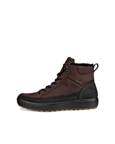 Męskie nubukowe buty za kostkę Gore-Tex ECCO® Soft 7 Tred - Brązowy - O
