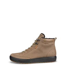 Men's ECCO® Soft 7 Tred Nubuck Gore-Tex Mid-Cut Boot - Brown - O