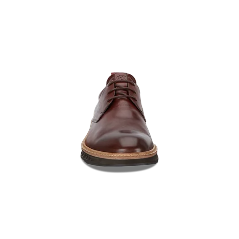 Men's ECCO® ST.1 Hybrid Leather Derby Shoe - Brown - Front