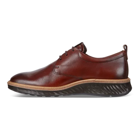 Men's ECCO® ST.1 Hybrid Leather Derby Shoe - Brown - Inside
