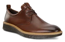 Men's ECCO® ST.1 Hybrid Leather Derby Shoe - Brown - Nfh