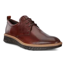 Men's ECCO® ST.1 Hybrid Leather Derby Shoe - Brown - Main