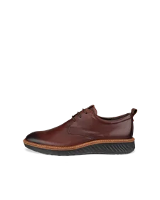 Men's ECCO® ST.1 Hybrid Leather Derby Shoe - Brown - O