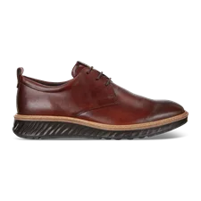 Men's ECCO® ST.1 Hybrid Leather Derby Shoe - Brown - Outside